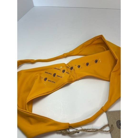NWT Free People Toast Swim Signature String Bikini Bottom, Marigold, size Large - Picture 11 of 15